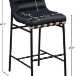 Burke Vegan Leather Upholstered Bar Stool