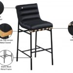 Burke Vegan Leather Upholstered Bar Stool