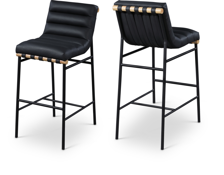 Burke Vegan Leather Upholstered Bar Stool
