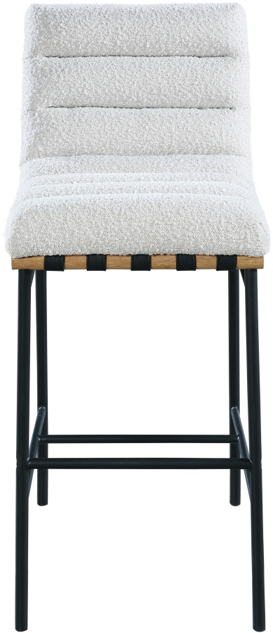 Burke Boucle Fabric Upholstered Bar Stool