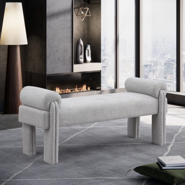 Stefano Fabric Upholstered Bench