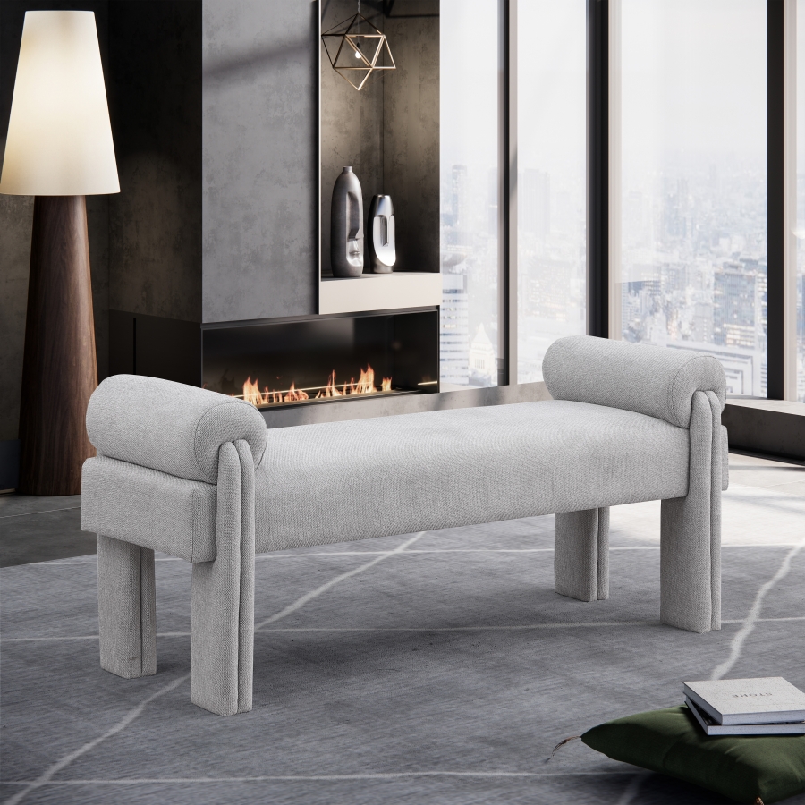 Stefano Fabric Upholstered Bench