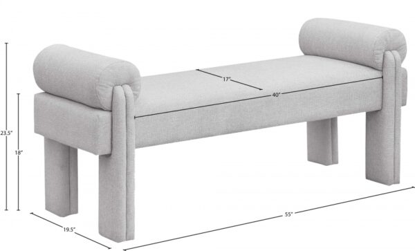 Stefano Fabric Upholstered Bench