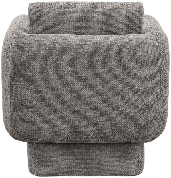 Alessandra Chenille Fabric Upholstered Swivel Accent Chair