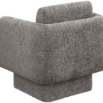 Alessandra Chenille Fabric Upholstered Swivel Accent Chair