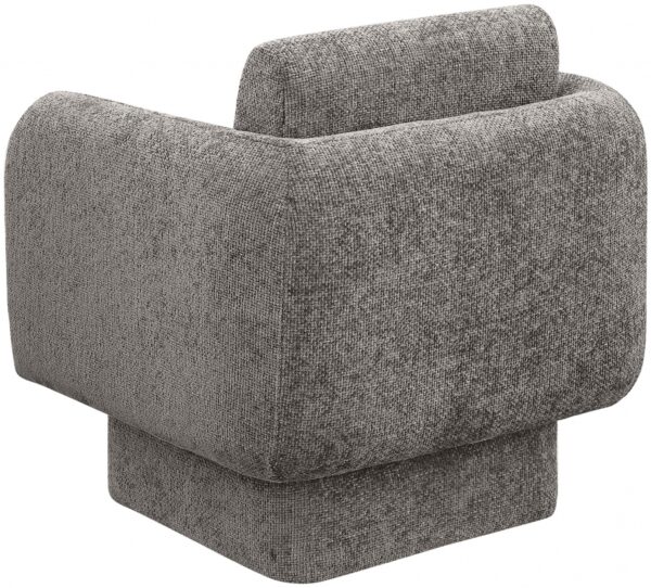 Alessandra Chenille Fabric Upholstered Swivel Accent Chair