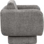 Alessandra Chenille Fabric Upholstered Swivel Accent Chair
