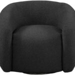 Roxbury Boucle Fabric Upholstered Swivel Accent Chair