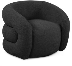 Roxbury Boucle Fabric Upholstered Swivel Accent Chair