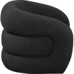 Roxbury Boucle Fabric Upholstered Swivel Accent Chair