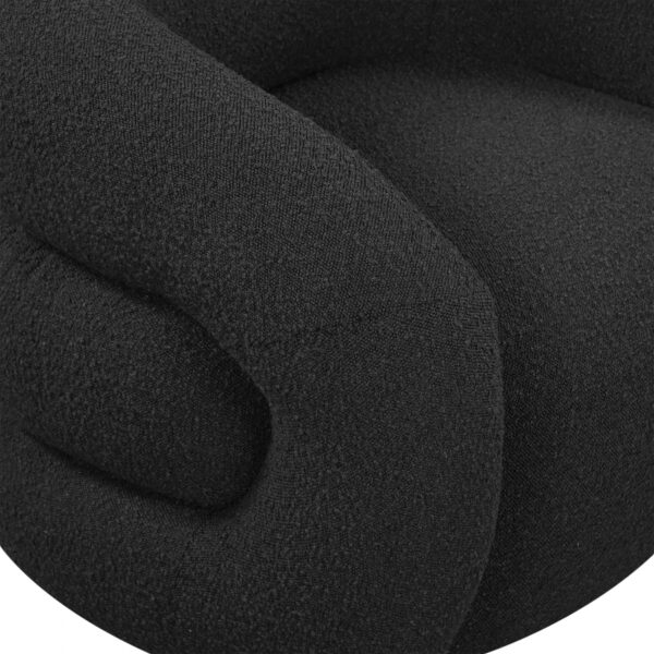 Roxbury Boucle Fabric Upholstered Swivel Accent Chair