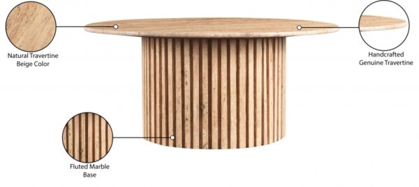 Genoa Travertine Coffee Table