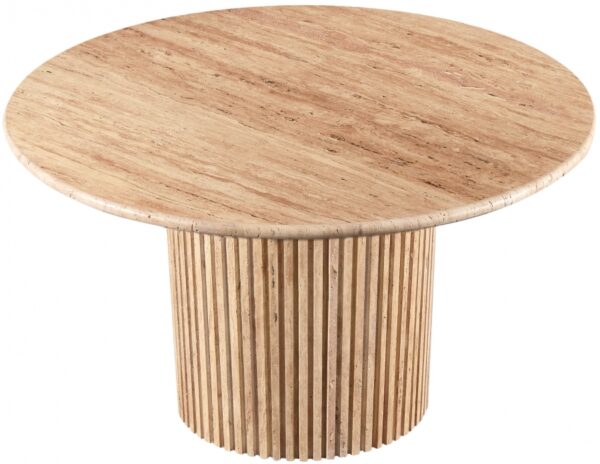Genoa 48" Travertine Dining Table