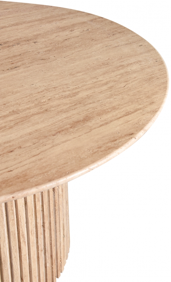 Genoa 48" Travertine Dining Table