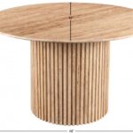Genoa 48" Travertine Dining Table