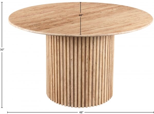Genoa 48" Travertine Dining Table