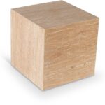 Bolzano Travertine End Table