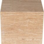 Bolzano Travertine End Table