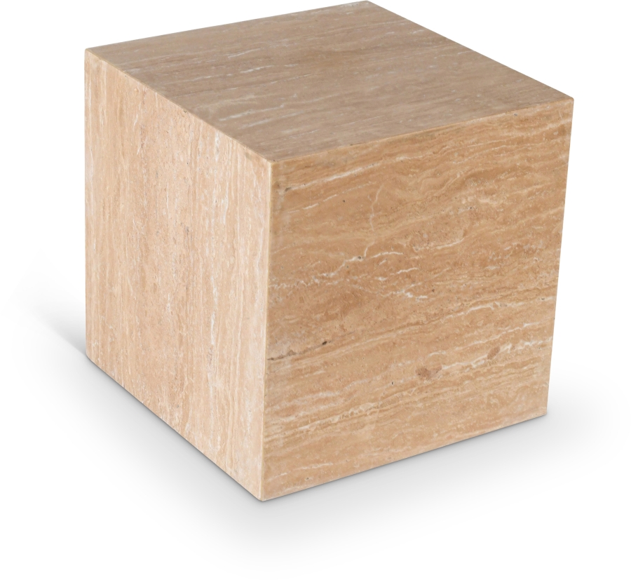 Bolzano Travertine End Table