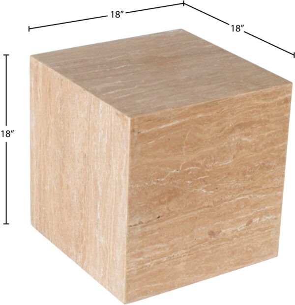 Bolzano Travertine End Table