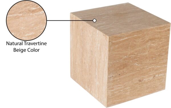 Bolzano Travertine End Table