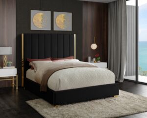 Becca Velvet Upholstered Bed
