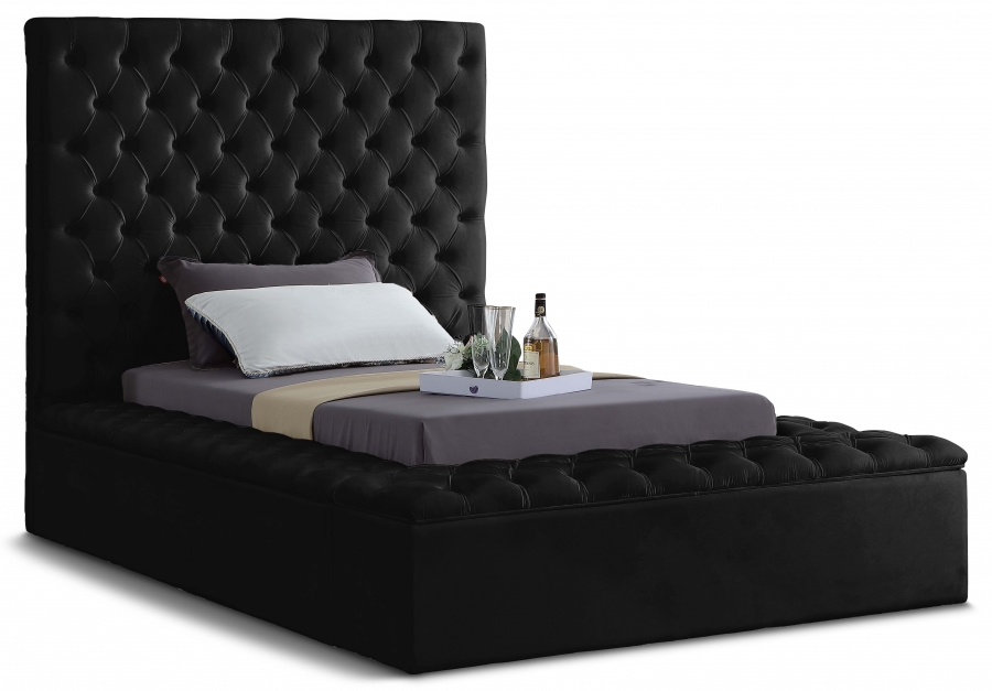 Bliss Velvet Upholstered Bed