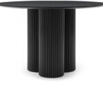 Simba 48" Ash Wood And Oak Veneer Dining Table