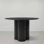 Simba 48" Ash Wood And Oak Veneer Dining Table
