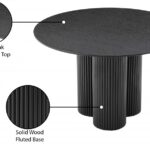 Simba 48" Ash Wood And Oak Veneer Dining Table
