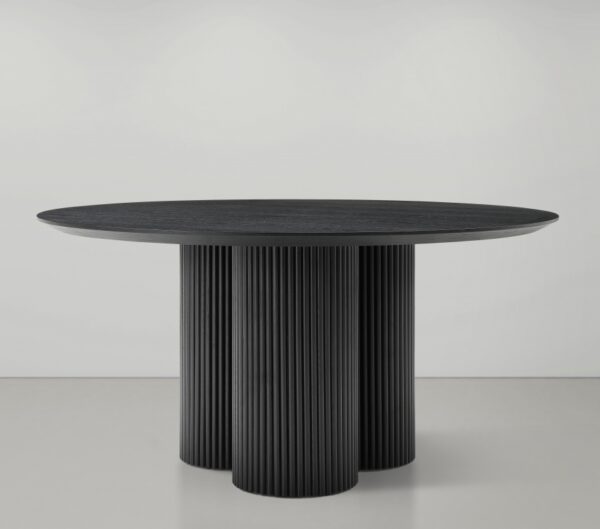 Simba 60" Ash Wood And Oak Veneer Dining Table