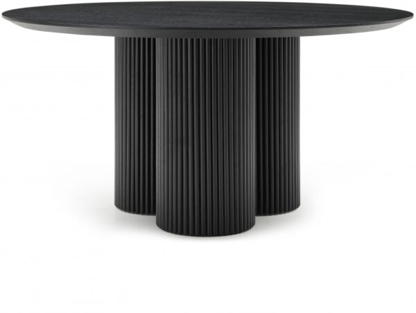 Simba 60" Ash Wood And Oak Veneer Dining Table