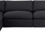 Comfy 157" Linen Textured Fabric Upholstered 6pc. Modular Sectional