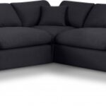 Comfy 157" Linen Textured Fabric Upholstered 7pc. Modular Sectional