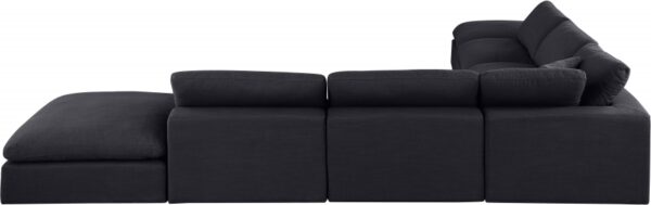 Comfy 157" Linen Textured Fabric Upholstered 7pc. Modular Sectional