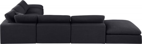 Comfy 157" Linen Textured Fabric Upholstered 7pc. Modular Sectional