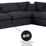Comfy 157" Linen Textured Fabric Upholstered 7pc. Modular Sectional