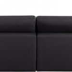 Comfy 157" Vegan Leather Upholstered 6pc. Modular Sectional