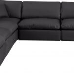 Comfy 157" Vegan Leather Upholstered 7pc. Modular Sectional