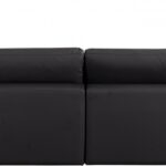 Comfy 157" Vegan Leather Upholstered 7pc. Modular Sectional