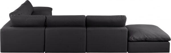 Comfy 157" Vegan Leather Upholstered 7pc. Modular Sectional