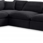 Comfy 157" Velvet Upholstered 6pc. Modular Sectional