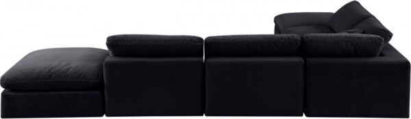 Comfy 157" Velvet Upholstered 6pc. Modular Sectional
