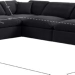 Comfy 157" Velvet Upholstered 6pc. Modular Sectional