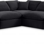 Comfy 157" Velvet Upholstered 7pc. Modular Sectional