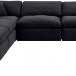 Comfy 157" Velvet Upholstered 7pc. Modular Sectional