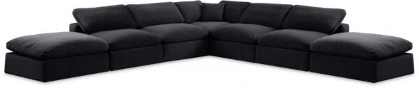 Comfy 157" Velvet Upholstered 7pc. Modular Sectional