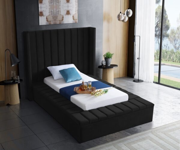 Kiki Velvet Upholstered Bed