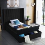 Kiki Velvet Upholstered Bed