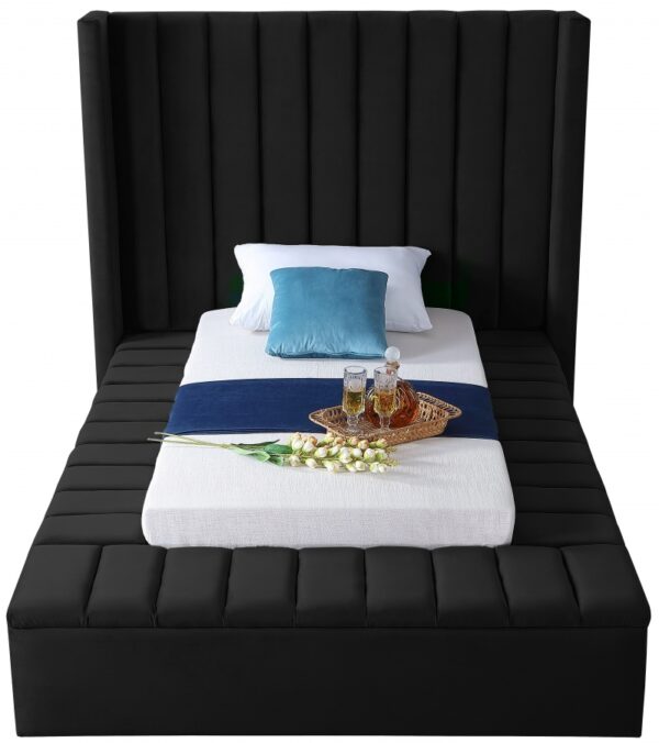 Kiki Velvet Upholstered Bed